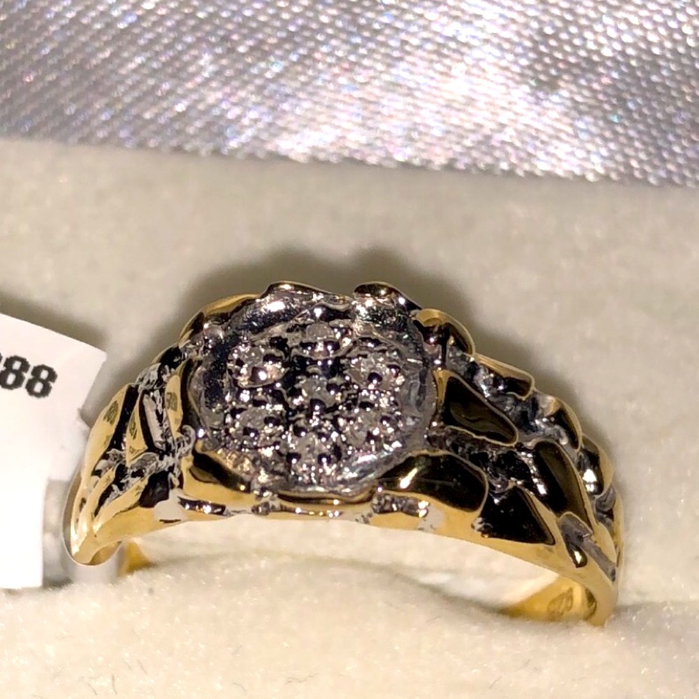Real Diamond Men Pinky Ring, best gift for men, not Moissanite not CZ  best gift